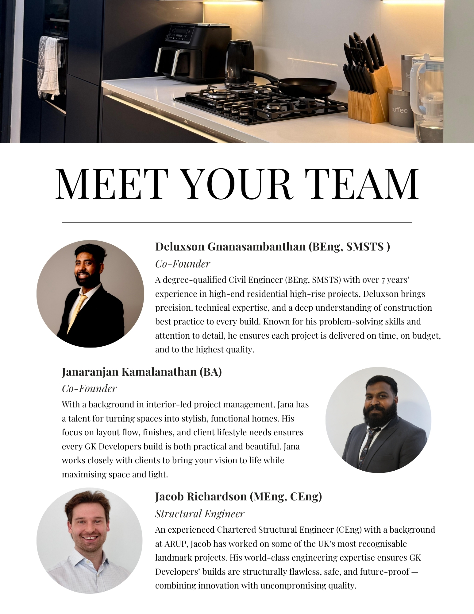 GK Developers team members working together on a construction project